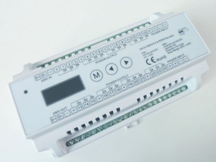 160025 dmx dekoder 24ch din dimled dekoder dmx 24ch din