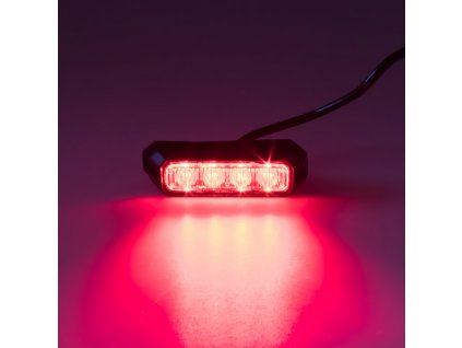 PREDATOR 4x3W LED, 12-24V, červený, ECE R10 R65