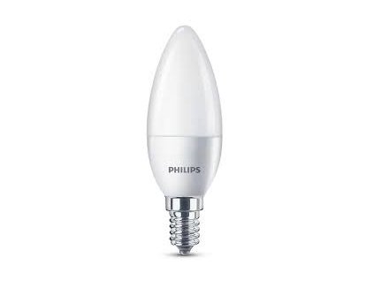 169742 philips e14 7w 6500k 830lm nahrada 60w led zarovka svickova opal