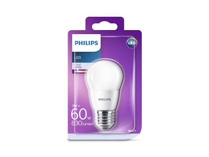 169745 philips e27 7w 4000k 830lm nahrada 60w led kapkova zarovka p48 opal
