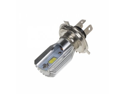 COB LED H4 bílá, 8-80V, motocyklová