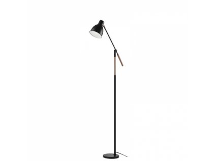 Stojací lampa EDWARD na žárovku E27, 150cm, černá