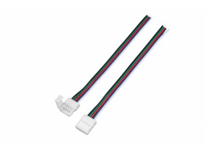 RGBW přípojka click pro LED pásek s kabelem - RGBW přípojka click 10mm s kabelem