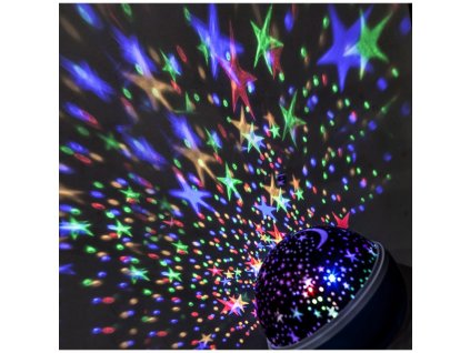 183253 solight led vanocni projekcni koule multicolor 9 rezimu otaceni usb 4x aaa