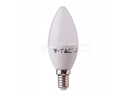 184026 led bulb samsung chip 7w e14 plastic candle 6400k vt 268