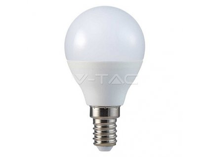 184037 led bulb samsung chip 5 5w e14 p45 plastic warm white vt 236