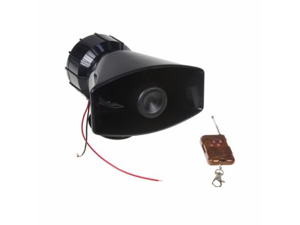 Hobby výstražný systém, siréna 4-tónová 100W, dálkové ovládání