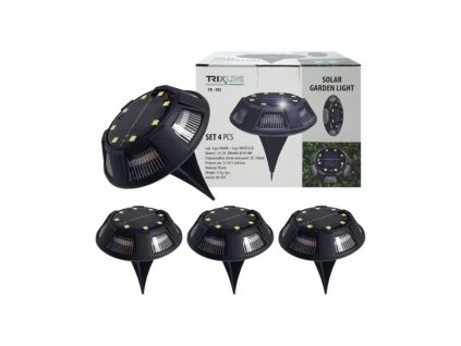 191643 solarni zahradni led svetlo set 4ks trixline tr 592