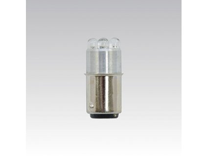 31317 led zarovka 24v ac dc b15d cervena