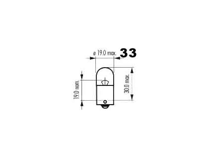28408 zarovka 12v 5w ba15s zelena