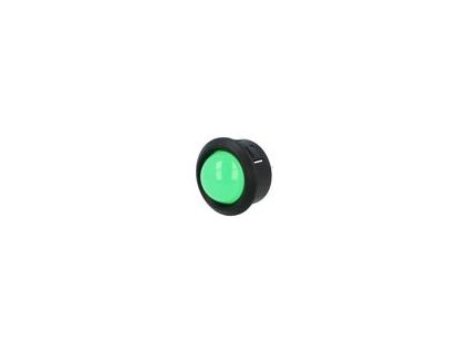 Kontrolka: LED vypouklá zelená Ø25,65mm do plošného spoje