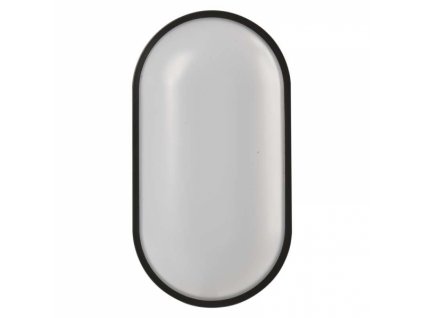164429 led prisazene svitidlo cerne ip65 oval 20w tepla bila