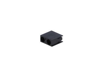 Objímka diody LED 3mm polyamid úhlová černá UL94V-2 H: 9,7mm