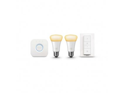 158746 philips hue w ambiance starter kit branaplussw plus2xa60 9 5w 60w e27 2200 6500k 25y