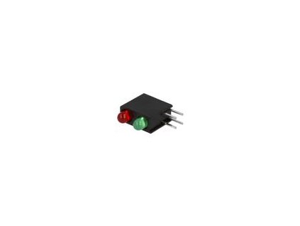 129911 led zakrytovany cervena zelena 3mm poc diod 2 20ma 40