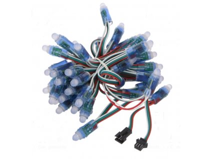 130108 modul led barva rgb poc diod 50 12mm kontroler ws2811 5v