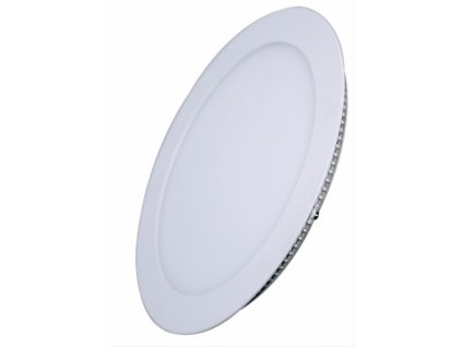 LED mini panel podhledový 18W, 1530lm, 3000K, tenký, kulatý, bílé