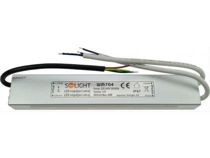 LED napájecí zdroj 230V - 12V 5A 60W IP67