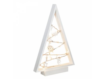 193155 solight led dreveny vanocni stromek s ozdobami 15led prirodni drevo 37cm 2x aa