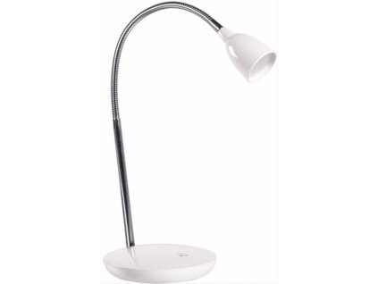 LED stolní lampička 2,5W, 3000K, podstavec, bílá