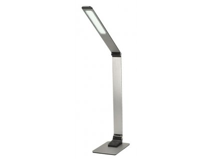 LED stolní lampička stmívatelná, 11W,  změna chromatičnosti, broušený hliník, stříbrná