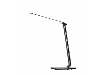 LED stolní lampička dotyková 9W volba teploty světla černý lesk