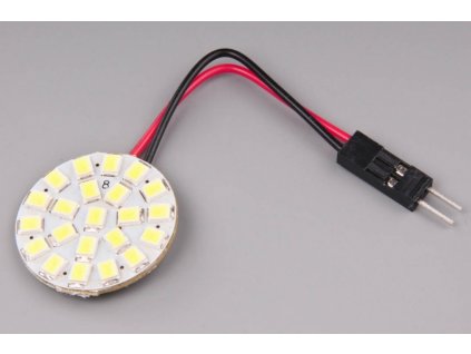 žárovka LED 12V panel kulatý 2,5cm 22xLED 1206