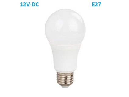 176410 smd led zarovka a60 10w 12v dc e27 6000k 910lm 230