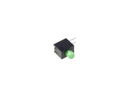 66374 led zakrytovany zelena 3mm poc diod 1 20ma cocka difuzni 30