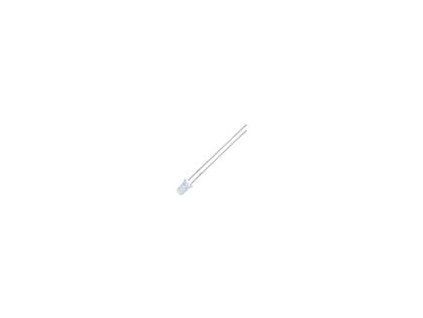197029 led 3mm zluta 2500mcd 10 celo vypoukle roztec 2 54mm