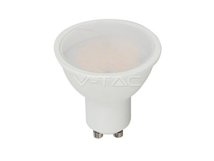 184043 led spotlight samsung chip gu10 5w smooth plastic 110 d 3000k vt 205
