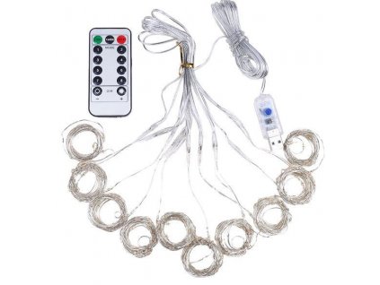 112748 vanocni osvetleni do oken 100x led multicolor rozmer 3x1m