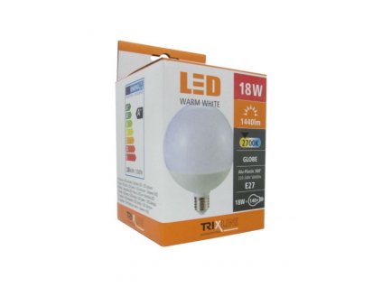 3751 zarovka led 18w g120 e27 tepla bila