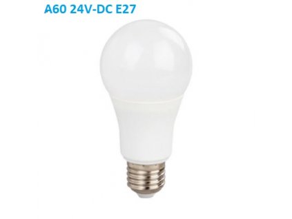 176418 smd led zarovka a60 10w 24v dc e27 3000k 850lm 230