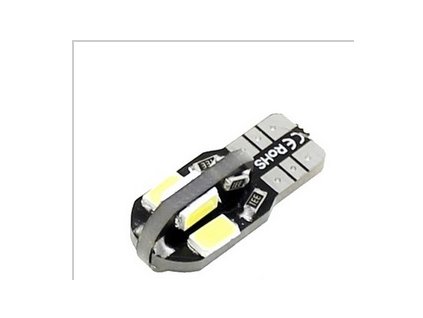 89944 led zarovka t10 studena bila 8smd canbus