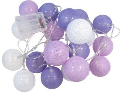 112758 vanocni a party osvetleni 20x koule led multicolor delka 3m
