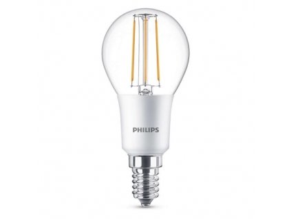 150099 philips e14 4 5w 2700k 470lm nahrada 40w led kapkova zarovka p45 dim