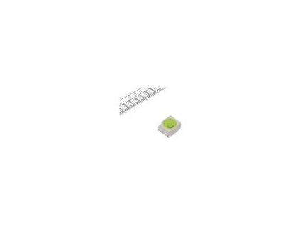 LED SMD 3528,PLCC4 modrá (ice blue) 2100mcd 3,5x2,8x1,9mm