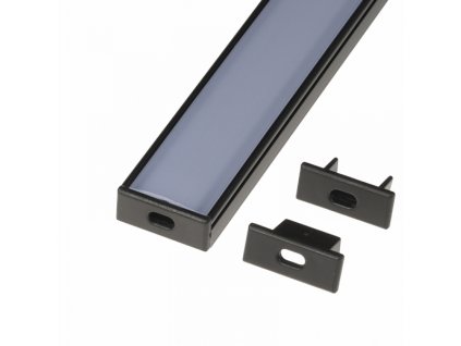 196942 koncovka profilu n8c cerna n8c cerna koncovka s dirou