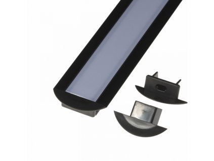 196948 koncovka profilu v5c cerny koncovka profilu v5c cerny