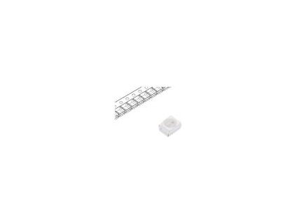 LED SMD 3528,PLCC2 modrá 150÷220mcd 3,5x2,8x1,7mm 120° 12V