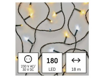 201744 led vanocni retez 18 m venkovni i vnitrni tepla studena bila casovac