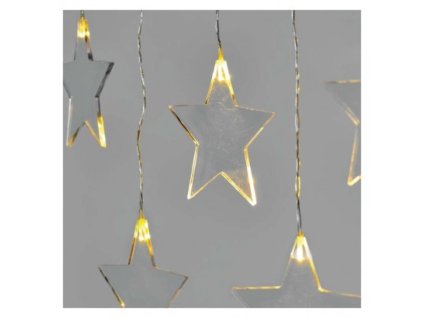 201494 led vanocni zaves hvezdy 45x84 cm venkovni i vnitrni tepla bila