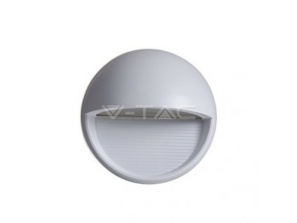 LED Downlight  fasádové 3W LED Step Light Grey Body Round Natural White,  VT-1182