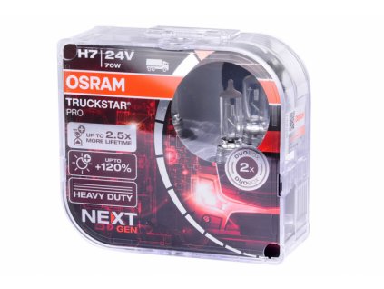 krabička H7 24V 70W PX26d TRUCKSTAR PRO 2ks box OSRAM o 120% více světla a životnosti, otřesuvzdorná