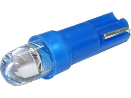 13899 zarovka led t5 12v modra led 5mm