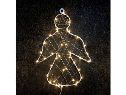 206015 aca decor led vanocni andilek do okna tepla bila