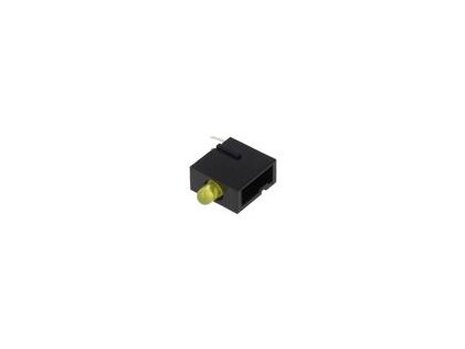 LED zakrytovaný žlutá 2,8mm Poč.diod: 1 20mA 60° 10÷20mcd