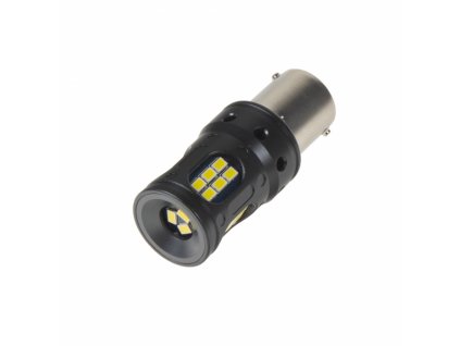 LED BA15s bílá, CAN-BUS, 12-24V, 27LED/3020SMD