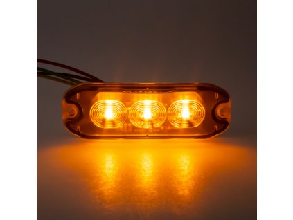 PROFI SLIM výstražné LED světlo vnější, oranžové, 12-24V, ECE R65